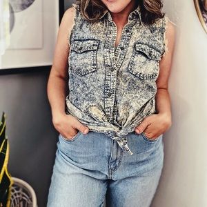 Denim top